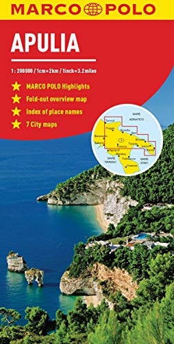 Apulia Italy Marco Polo Map (Marco Polo Maps)