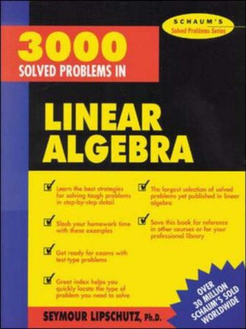 3,000 Solved Problems in Linear Algebra (SCHAUM)