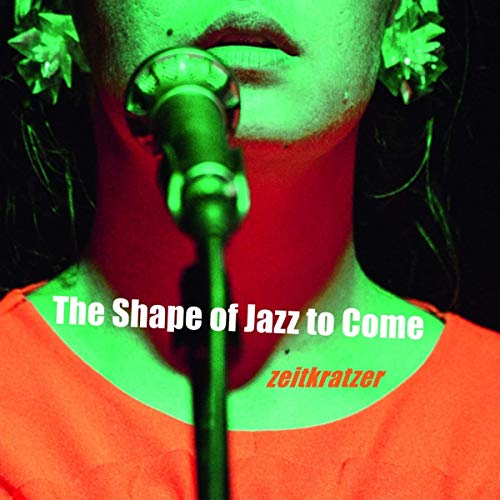 A woman sings into a microphone, with "The Shape of Jazz to Come" text overlay.