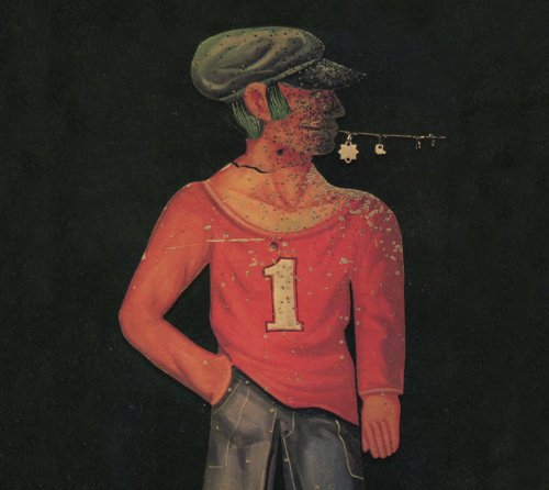 The image depicts a man wearing a red shirt and cap. For accessibility purposes, a suitable alt text could be: "Album cover featuring a man in a red shirt."