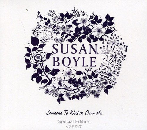 "Susan Boyle album cover featuring a portrait of Susan Boyle with short brown hair."