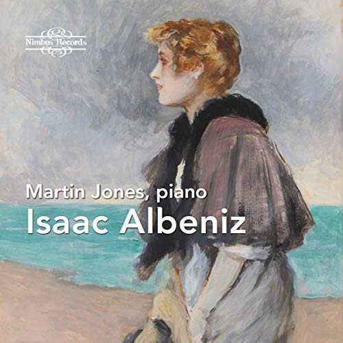 "Album cover featuring a painting of a woman on a beach, with text overlay."