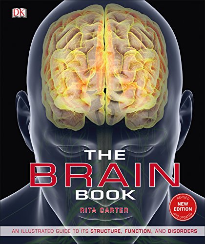 Book cover with a 3D image of a human head showing a brain inside.