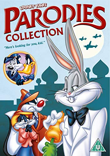 DVD cover featuring cartoon characters Bugs Bunny and Daffy Duck in various costumes.