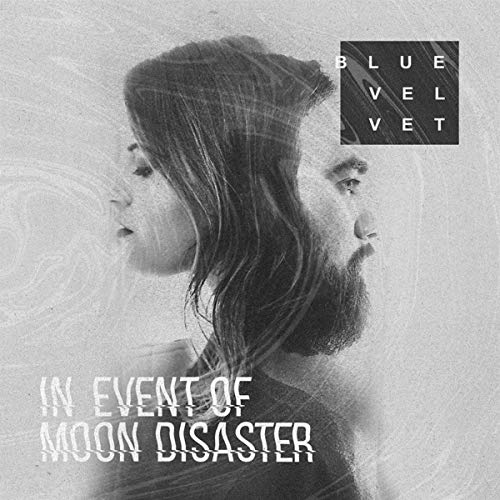A black and white album cover featuring a man and woman with the band name.