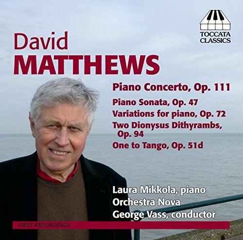 CD cover featuring a man with grey hair, text, and a body of water.
