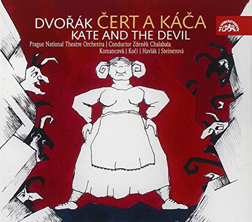 "Dvorak's 'Kate and the Devil' CD cover featuring a woman surrounded by devils."