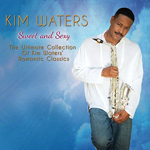 "Album cover featuring a man holding a saxophone against a blue cloudy background."