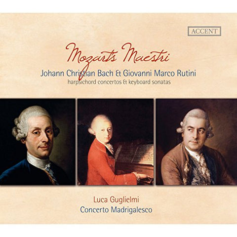 Luca Guglielmi; Concerto Madri - Harpsichord Concertos and Keyboard Sonatas by Rutini & Johann Christian Bach [CD]