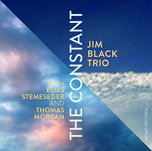 Album cover with cloudy sky background, divided diagonally, featuring artist and title text.