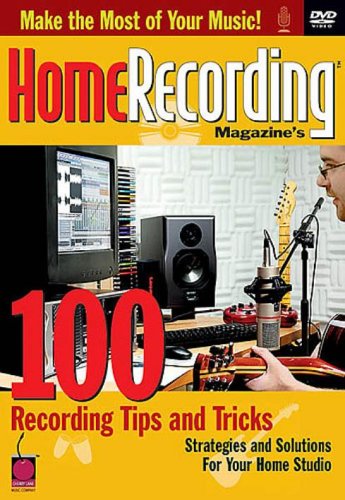 DVD cover with a man recording a guitar in a home studio.
