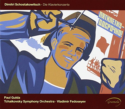 CD cover with abstract illustration of man and conductor, red and blue tones.
