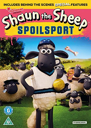 DVD cover featuring Shaun the Sheep and flock in a green field.