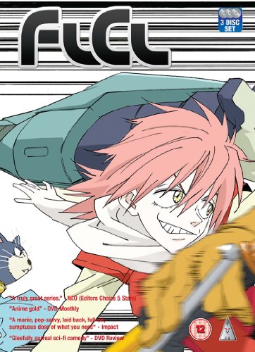 "Anime DVD cover featuring a character with pink hair and a robotic helmet."
