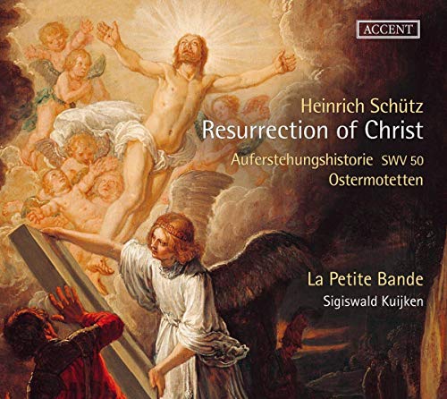 "CD cover featuring a Renaissance painting of Jesus Christ rising from the tomb."