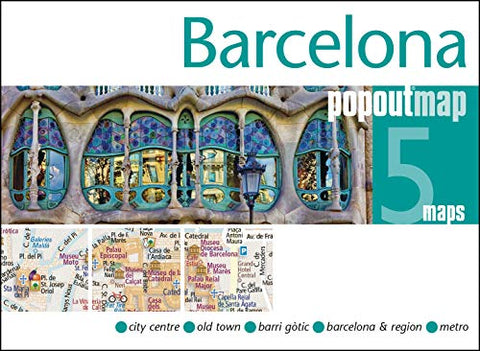 Barcelona PopOut Map (PopOut Maps): Popout Double