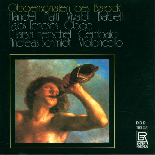"CD cover with a painting of a man playing an oboe."