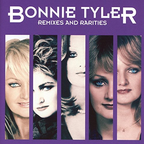 Purple album cover with "Bonnie Tyler" in white, featuring four images of the artist.