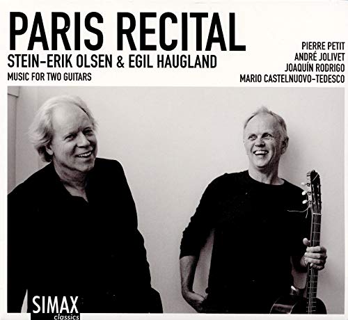 CD cover with two smiling men, one holding a guitar, in black and white.