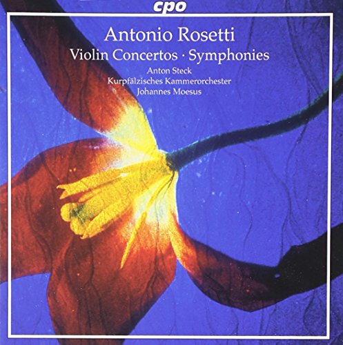 A CD cover featuring a red flower against a blue background.
