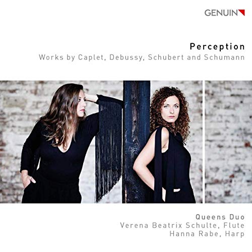 "CD cover with two women in black standing by a wooden fence."