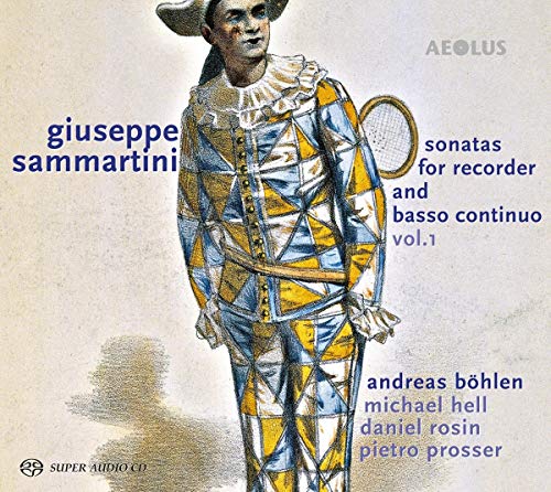 "CD cover featuring a man in 17th-century attire holding a recorder."