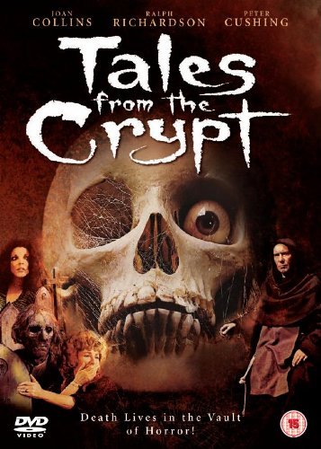 DVD cover for "Tales from the Crypt" with skull and characters.