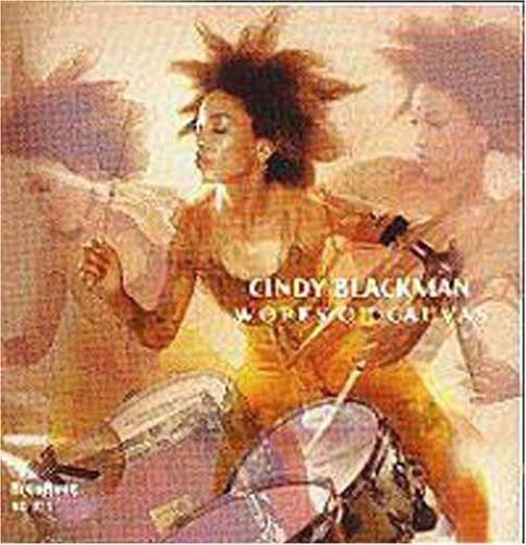 Cindy Blackman's album cover featuring a watercolor painting of a woman playing drums.