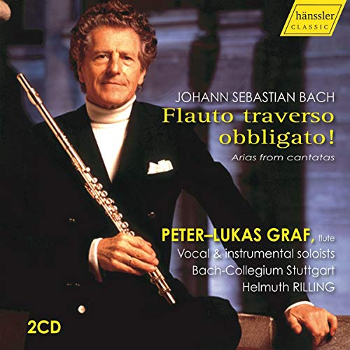 CD cover featuring a man holding a flute, dressed in a black suit.