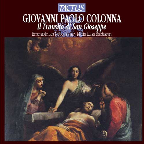 "CD cover featuring a Renaissance painting of the death of Saint Joseph with three figures."