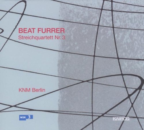 "CD cover with abstract black lines on light blue background, red and white text."