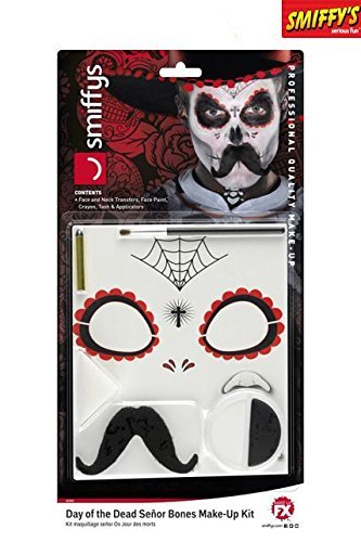 Smiffys Make-Up FX, DOTD Se±or Bones Kit, Grease