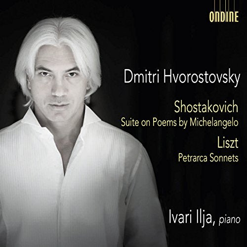 CD cover featuring a black and white portrait of Dmitri Hvorostovsky against a black background.