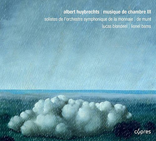 A CD cover with a rainy landscape and white text listing the artists.