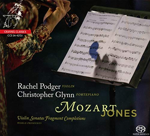 CD cover featuring a person playing violin with sheet music on a stand.