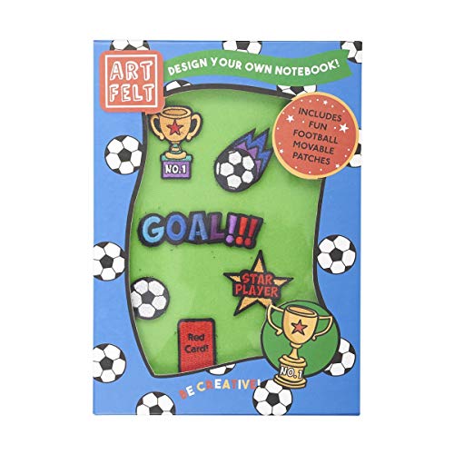ARTFELT NOTEBOOK SET GREEN FOOTBALL