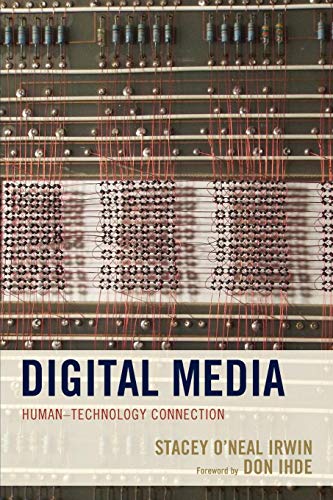 Book cover with title "Digital Media" and complex circuitry in the background.