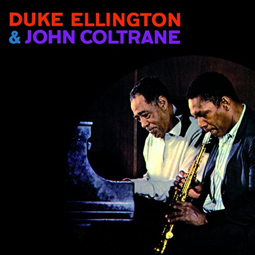 Album cover featuring Duke Ellington at piano and John Coltrane with saxophone.