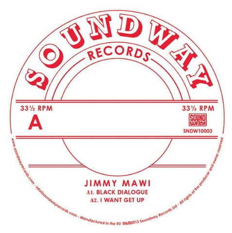 Jimmy Mawi - Black Dialogue / I Want Get Up [10"] [VINYL]