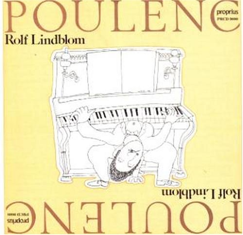 A yellow CD cover with a man crawling inside a grand piano illustration.