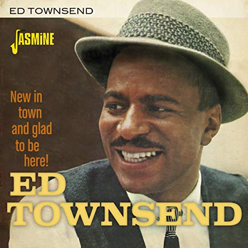 "Album cover featuring Ed Townsend, a man wearing a hat, smiling."