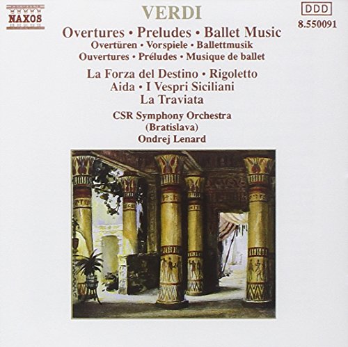 A CD cover featuring a painting of pillars and plants, with red and brown text.