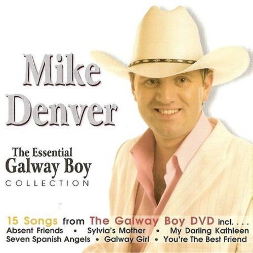 Mike Denver CD cover featuring a man in a white cowboy hat and jacket.