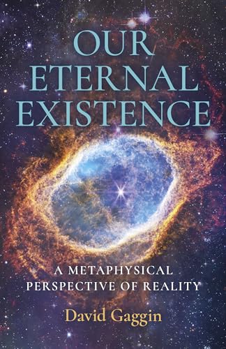 Book cover titled Our Eternal Existence featuring a nebula against a starry space background.