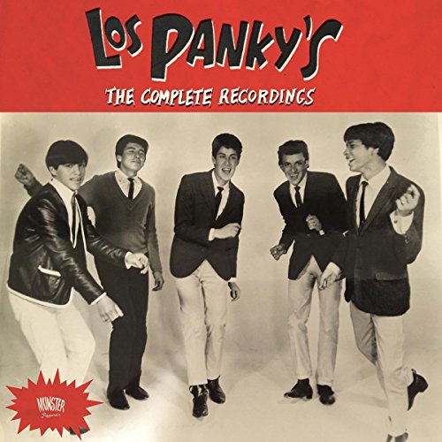 "Vinyl record cover featuring black and white photo of five men in suits."