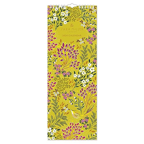 2024 Sara Miller London Haveli Garden Slim Wall Calendar Month To View