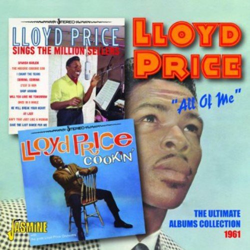 "Lloyd Price's album cover featuring his image and two smaller album covers."