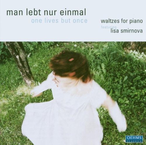 "CD cover with a girl in white dress dancing in a garden."