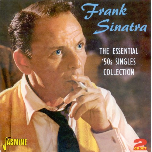 CD cover featuring Frank Sinatra smoking, with text and logos.