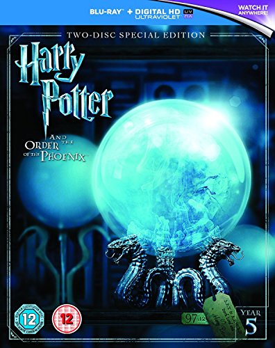 "Blu-ray case with 'Harry Potter and the Order of the Phoenix' cover art."